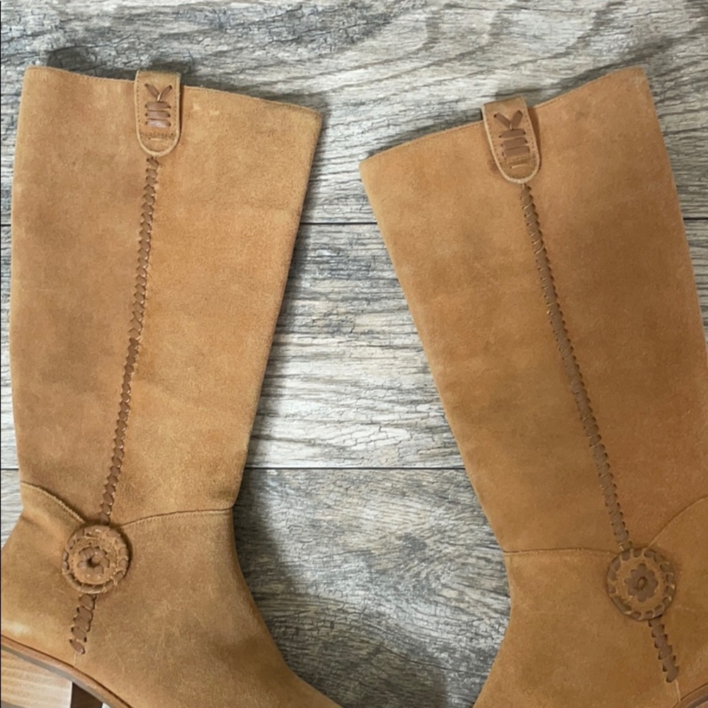 NWOT Jack Rogers Sawyer riding boots suede 8M - Picture 11 of 16